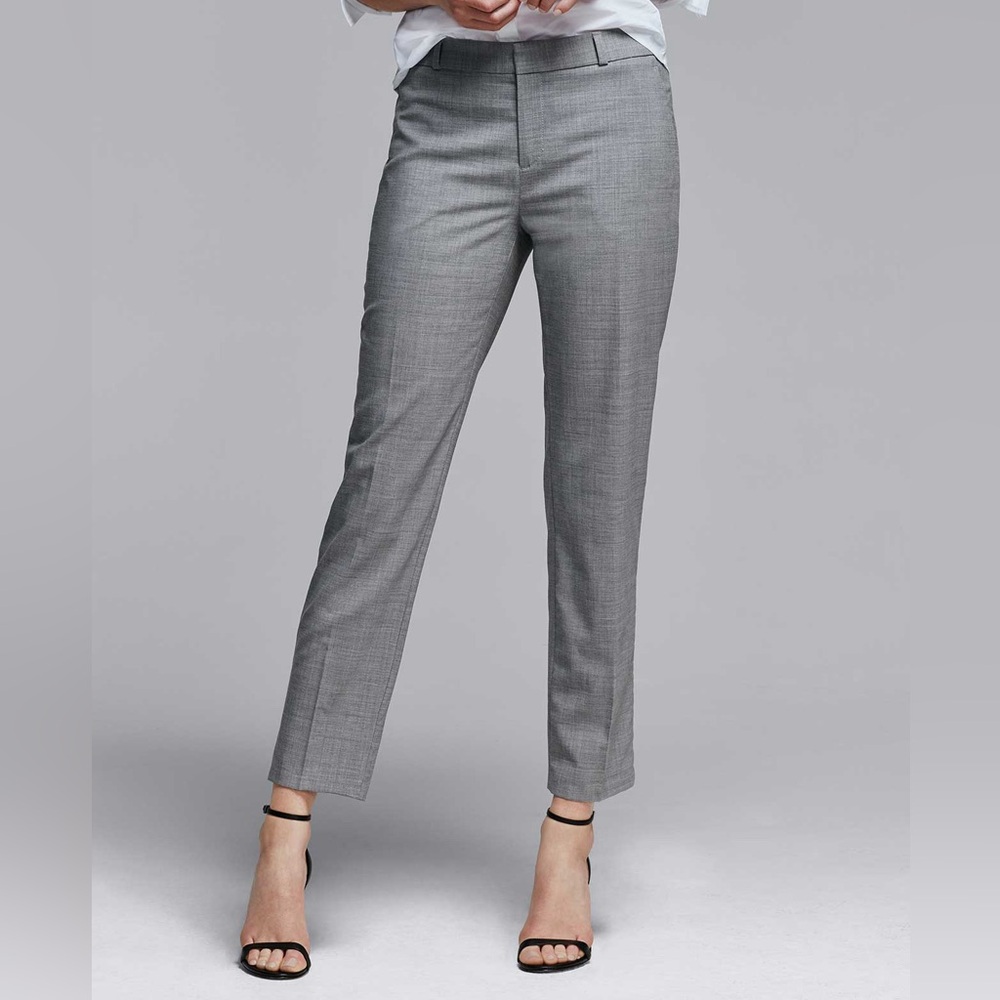 NWT Banana Republic Avery Medium Gray Straight-Leg Women's Dress Pants